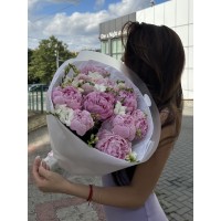 Букет Пион и Фрезий "Peony"