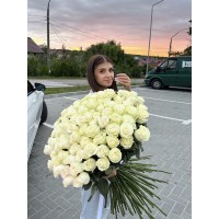 101 белая роза