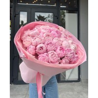 Букет из 51 Пиона Premium "Peony"